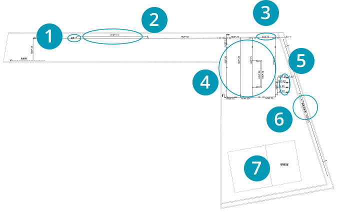 トレーニングフィールド施設図